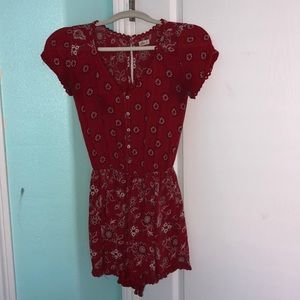 Red romper from holister